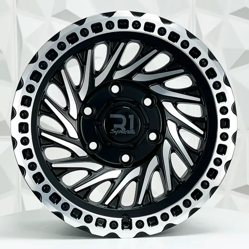 RIN 16X8 6-139.7 R1 SPORT ULF-S03 FLOW FORM MATTE BLACK MACHINE FACE ET0 CB106.1