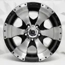 RIN 16X7 5-114.3 R1 SPORT JA095 BLACK MACHINE FACE ET0 CB83