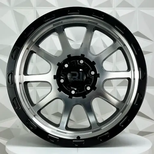 [207545] RIN 20X9 6-139.7 R1 SPORT 1207 BLACK MACHINE SPOKE UNDERCUT ET-10 CB106.1